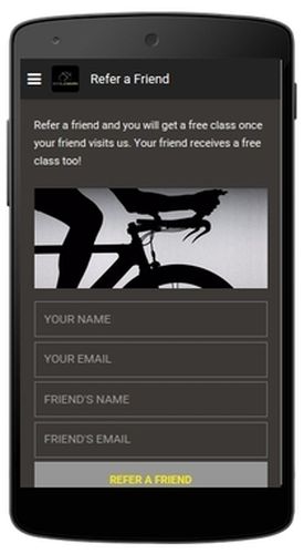 CycleWard App - Refer a Friend page