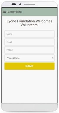 Lyone Foundation App, Get involved page